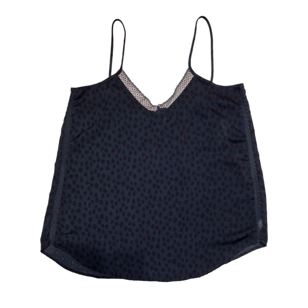 Aerie Animal Print Camisole With Lace Trim